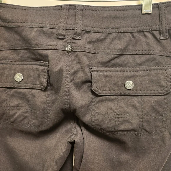 Prana Halle Women's Straight-Leg Hiking/Activewear Pants in Charcoal Black - Picture 3 of 6